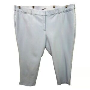 Lane Bryant Plus Size 28P Pants Baby Blue Trousers Petite Career Cut Light